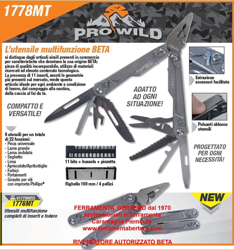 BETA 1778MT UTENSILE COLTELLO PINZA MULTIFUNZIONE